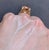 16 Carat Cushion Shape Morganite Cocktail Ring 14 Karat Yellow Gold Estate For Sale - Image 14 of 18