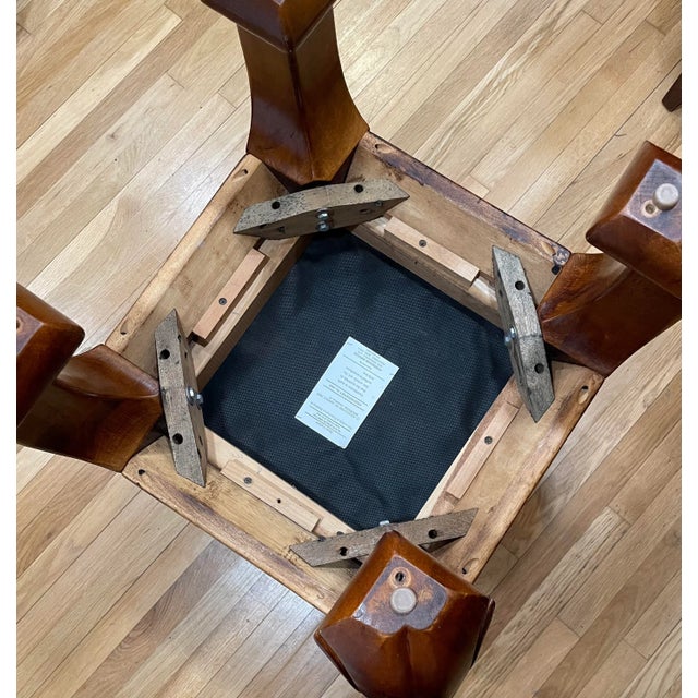 Brown 1980s Ming Dynasty Style Chow Leg Ottomans - a Pair For Sale - Image 8 of 11