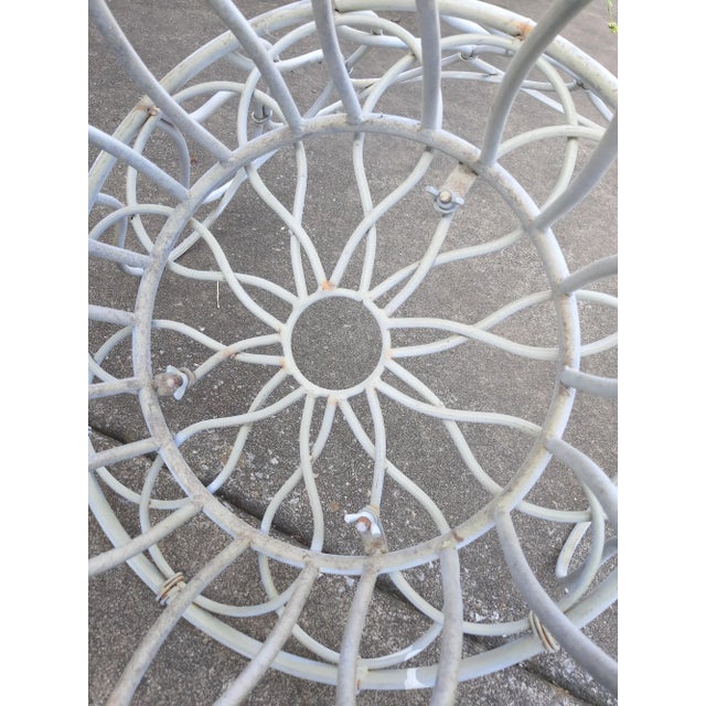 Elkins Style Metal Loop Chair Mid Century Garden For Sale - Image 12 of 12