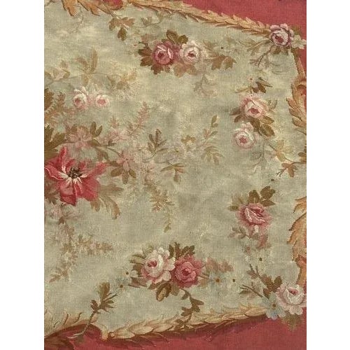 Tapestry Sofa Cover from Aubusson, 19th Century For Sale - Image 3 of 18