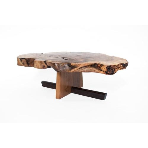 T2611 coffee table in wenge, caucasian and european walnut by jörg pietschmann dimensions: d 72 x w 117 x h 37 cm....