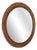 Mid-Century Italian Circular Rattan Wall Mirror in the style of Vivai Del Sud, 1960s For Sale