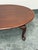 Brown The Bombay Company Oval Queen Anne Style Coffee Table For Sale - Image 8 of 12