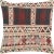 1960s Turkish Jijim Pillow. Hand Sewn with fragments of vintage Anatolian wool Kilims. Fiber fill. 522015