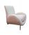 Ivory Mid Century Postmodern Italian Slant Back Club Chairs Newly Reupholstered - Pair For Sale - Image 8 of 13