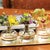 Unique Glass Vases, Assorted Styles - Set of Three The Raised Design Glass Bud Vases bring sculptural elegance to floral...
