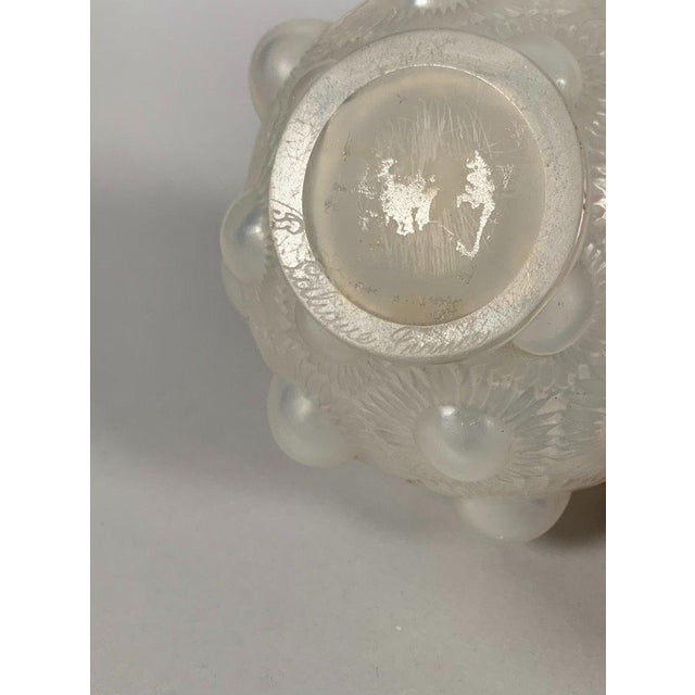 René Lalique vase (1860-1945), "sunflower" model, 1927, Art Nouveau For Sale - Image 6 of 7