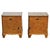 Vintage French Art Deco Nightstands in Burled Wood and Glass, 1930s, Set of 2 For Sale - Image 3 of 18