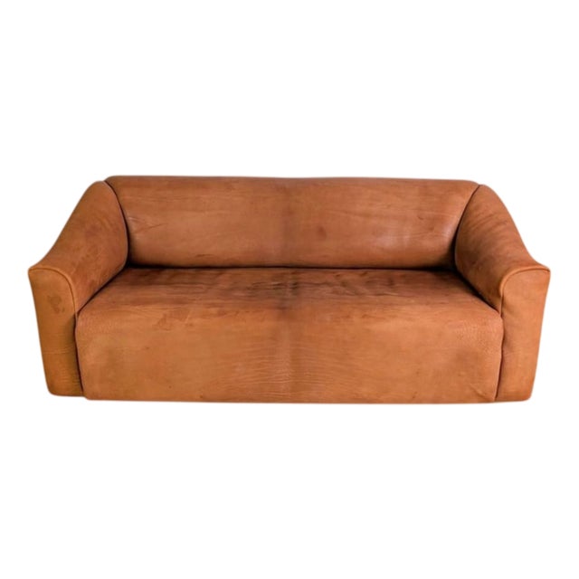 Vintage DS 47 Three-Seater Sofa in Thick Leather from de Sede, 1983 For Sale