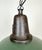 Mid-Century Modern Industrial Green Enamel Factory Lamp with Cast Iron Top, 1960s For Sale - Image 3 of 17