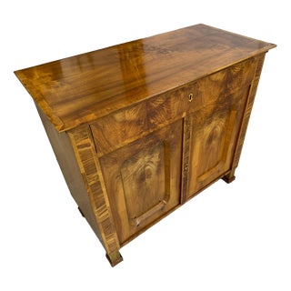 Biedermeier Trumeau in Walnut Veneer For Sale