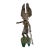 Late 20th Century Owl Kachina Sculpture by Gaspar Camps in Sterling Silver & Turquoise For Sale