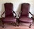 Late 20th Century St. Timothy Queen Anne Style Maroon Leather Library/Office Chairs - A Pair For Sale - Image 10 of 12