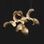 Metal Dune 8 Cluster Chandelier with Shades in Gold Metallic Tone by Daniel Becker for Moss Objects For Sale - Image 7 of 9