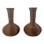 Vintage 1970's Gabriella Crespi Style Pencil Reed Rattan Floor Vases Urns- A Pair For Sale