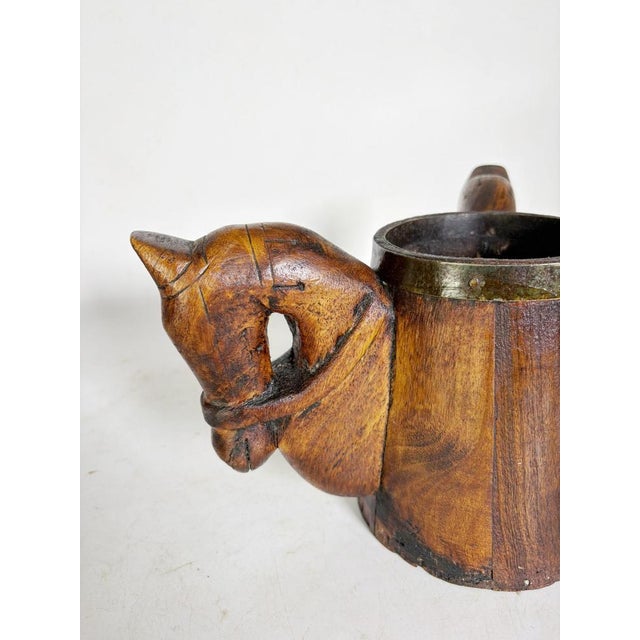 Wooden Pen Holder with Horse Heads, France, 1960 For Sale - Image 4 of 12