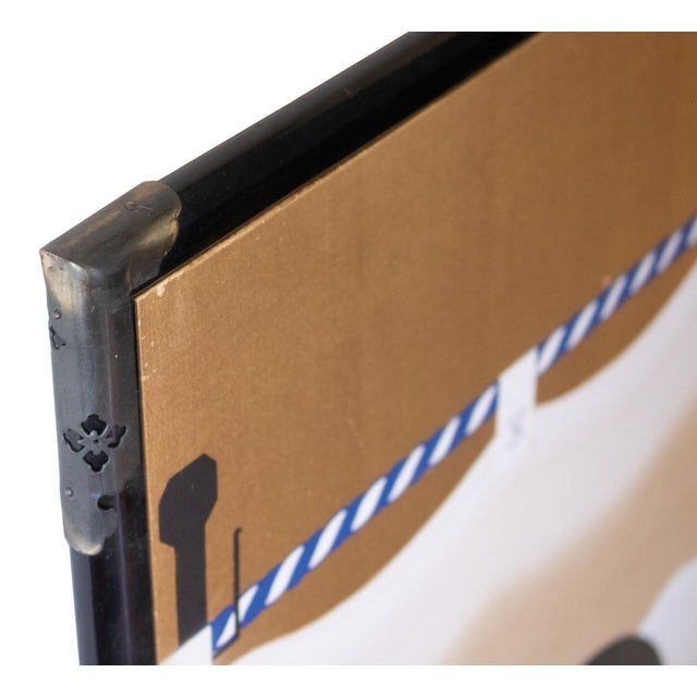 Rare Pre-1940s "Watanabe Moritsuna Crest", Japanese Byobu Screen For Sale - Image 16 of 18