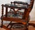1870 Antique George Hunzinger Barley Twist Mahogany Rocking Chair New Upholstery For Sale - Image 12 of 13