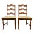 Vintage Broyhill French Style Ladderback Dining Chairs - Pair For Sale