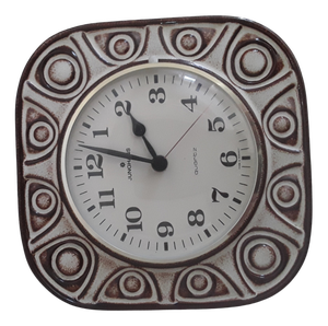Vintage German Wall Clock by Junghans, 1980s