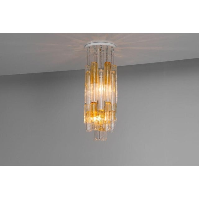 Chandelier by Ludovico Diaz de Santilla for Venini Calza, Italy, 1960 For Sale - Image 12 of 18