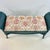 Wood Mid-Century Boho Chic Coastal Bamboo Bench - Newly Upholstered Ikat Linen For Sale - Image 7 of 18