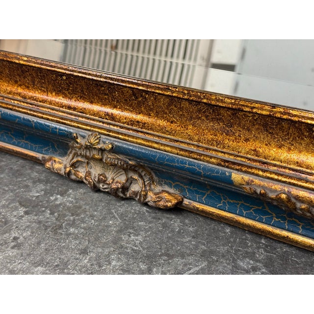 Rococo Gilt Frame Wall Mirror, Vintage For Sale - Image 11 of 12