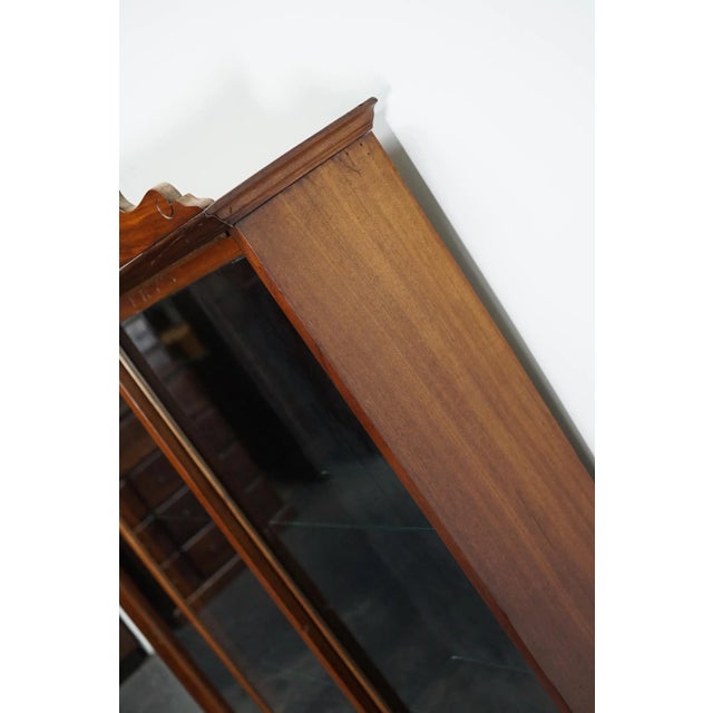 Late 19th Century Chocolate Mahogany Shop Display Cabinet or Vitrine For Sale - Image 11 of 18