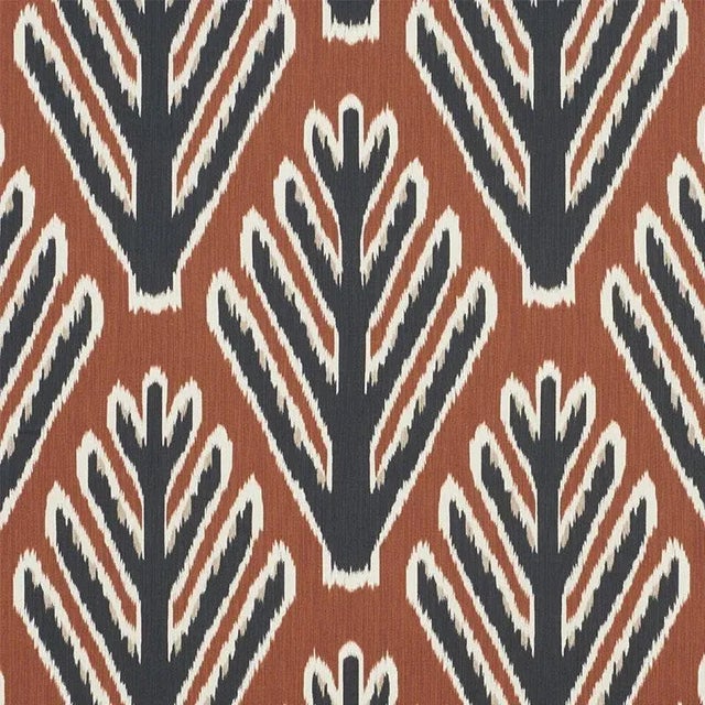 Sample - Schumacher X Johnson Hartig Bodhi Tree Fabric in Brown & Black For Sale