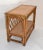 Mid-Century Modern Boho Chic rectangular bamboo Console with a handwoven Cane Top and bend Bamboo corners. Useful as Dry...