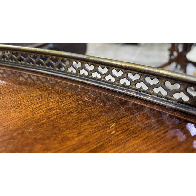 Vintage Regency Carlton House Writing Desk by J. Zonon For Sale - Image 15 of 16