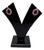 Elegant 18k Gold Diamond 0.59ct & 1.92ct Ruby Stud Earrings, Pair For Sale
