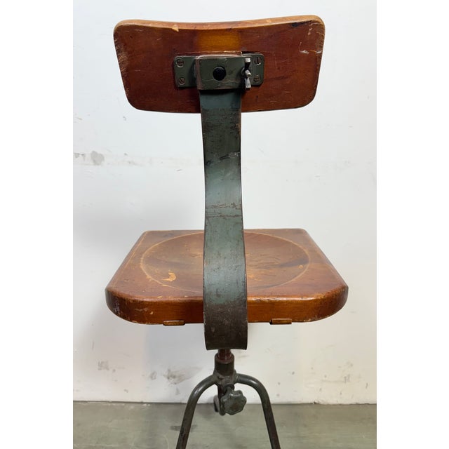 Industrial Factory Swivel Chair, 1950s For Sale - Image 16 of 18