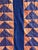 Blue Antique American Flying Geese Patterned Satin Quilt with Skirts For Sale - Image 8 of 12