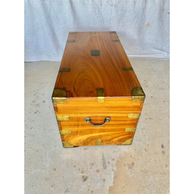 19th Century English Camphor Wood Campaign Chest For Sale - Image 17 of 18