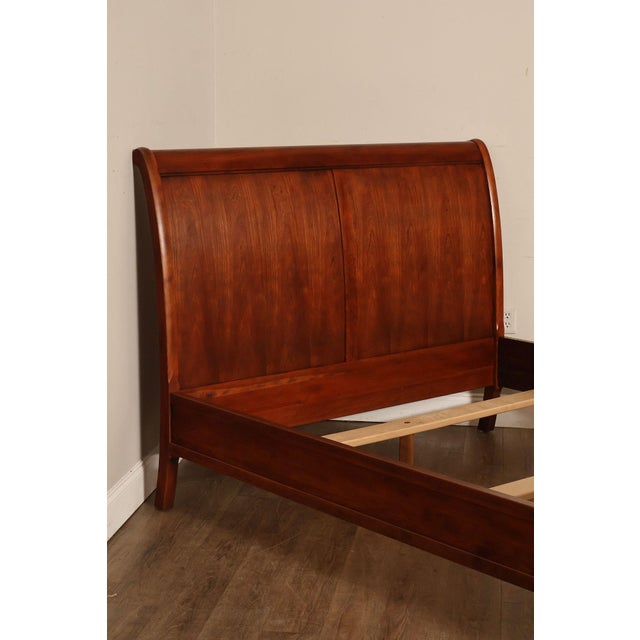 Stickley Cherry Sleigh Queen Bed For Sale In Philadelphia - Image 6 of 18