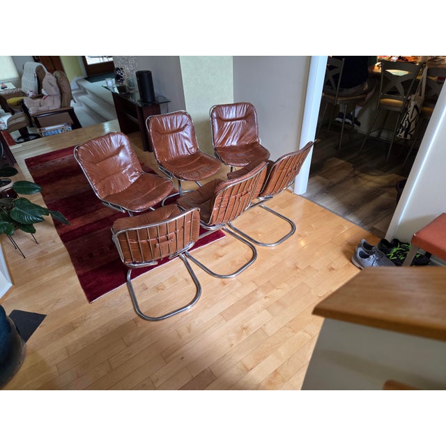 Italian Mid-Century Modern Style Dining Room Chairs For Sale - Image 10 of 13