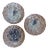 Amber Bubble Wall Lights, 1960s, Set of 3 For Sale