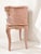 Vintage French Pink Distressed Nightstand With Floral Carvings For Sale - Image 10 of 13