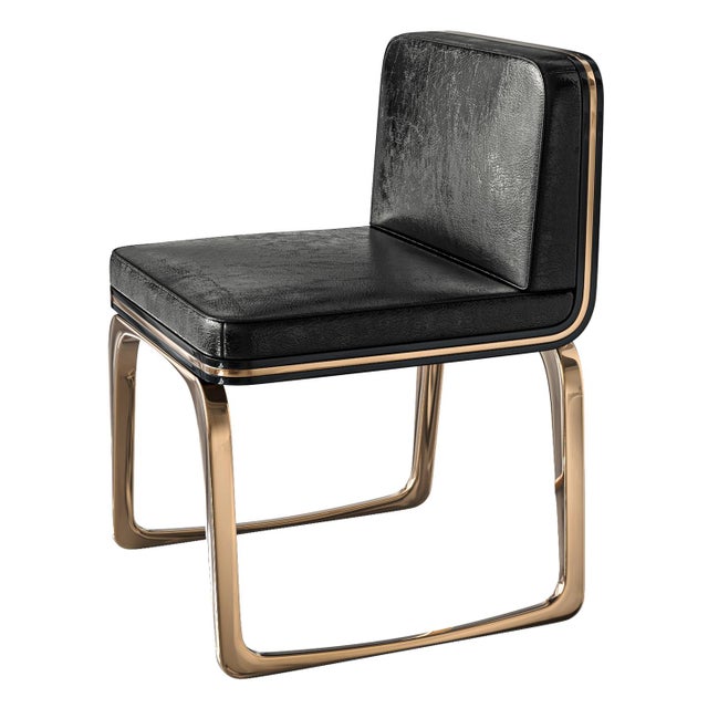 "Safari XLIX" Chair with Bronze, Stainless Steel, Tailor Made Leather Bizimyer Furniture. Unmatched. Unrivalled. Designed...