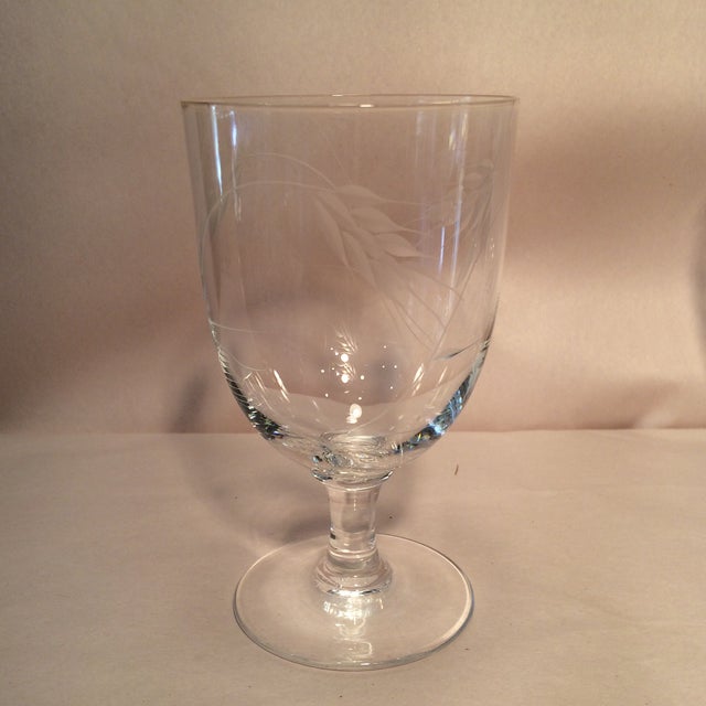 Mid-Century Modern Sasaki Mid-Century Wheat Pattern Glasses by Noritake - Set of 6 For Sale - Image 3 of 10