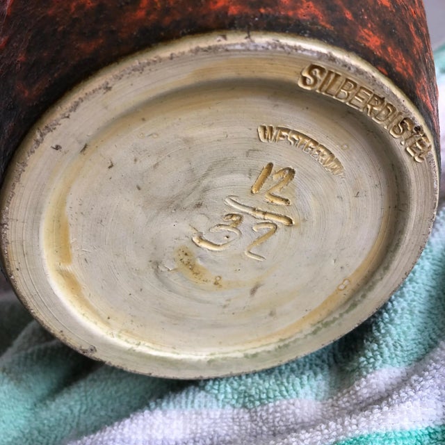 Abstract Colorful Pottery Floor Vase from Silberdistel, Germany, 1950s For Sale - Image 16 of 17
