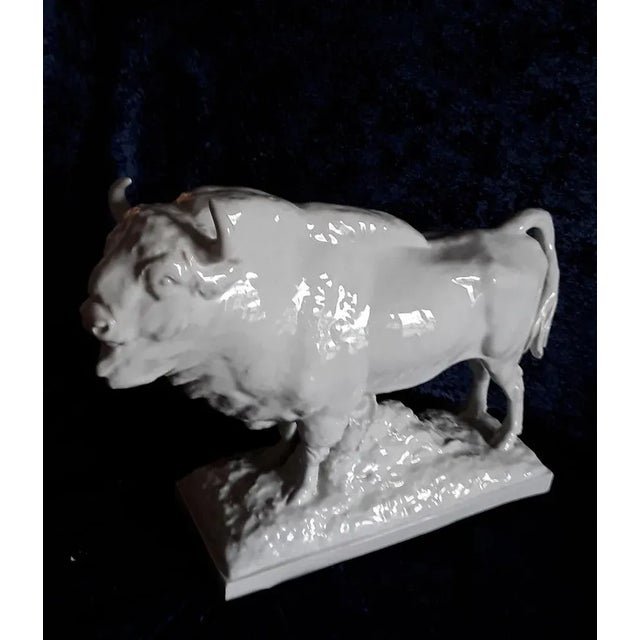 Ceramic Mid-Century Sculpture in White Porcelain from Lichten, 1950s For Sale - Image 7 of 10