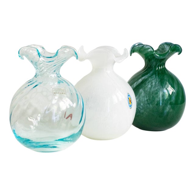 Murano Glass Vases by Mariana Iskra for Ribes the Art of Glass, Set of 3 For Sale
