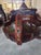 An exceptional and highly impressive monumental 19th century “lit bateau” bed, executed in the grand tradition of the...