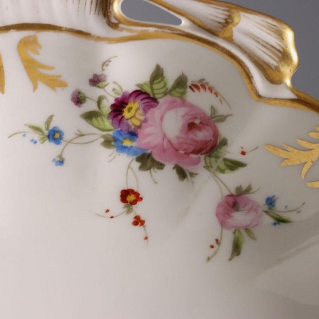 Porcelain Saucers, Set of 3 For Sale - Image 11 of 16