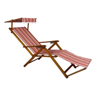 Italian Modern Capri Deck Chair from Fratelli Reguitti, 1960s For Sale