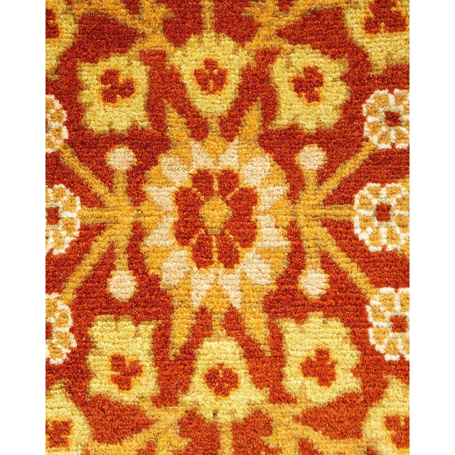 Traditional Mogul, One-of-a-Kind Hand-Knotted Area Rug in Orange, 5' 1" x 8' 3" For Sale - Image 3 of 8