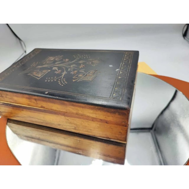 Brown Vintage Box from Lądek Zdrój, 1950s For Sale - Image 8 of 9