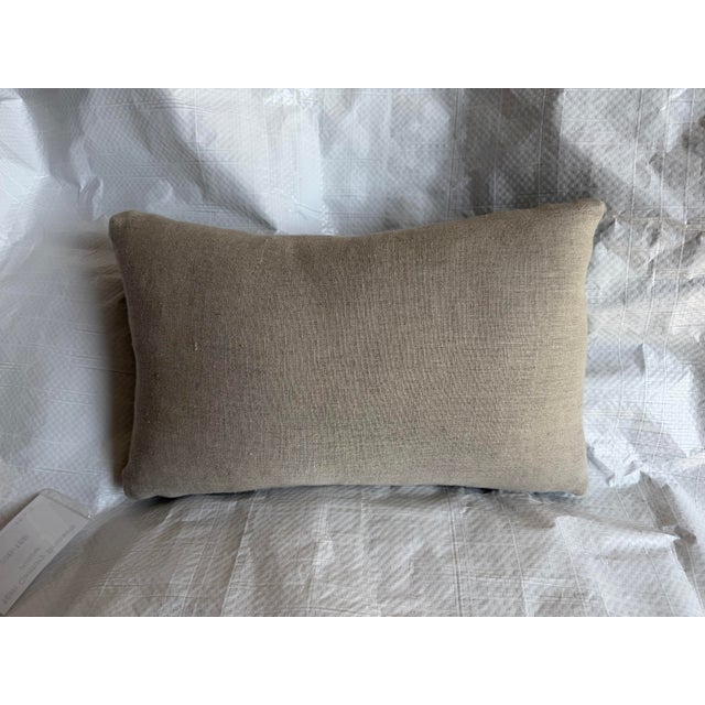 Textile 16th Century Antique Brussels Verdure Tapestry Fragment Pillow For Sale - Image 7 of 7